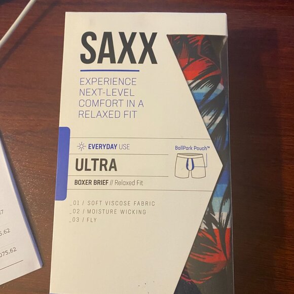 SAXX ULTRA Boxer Briefs with Fly “Havana Cabana" - Picture 3 of 4